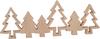 VBS Décoration en bois "rangée de sapins