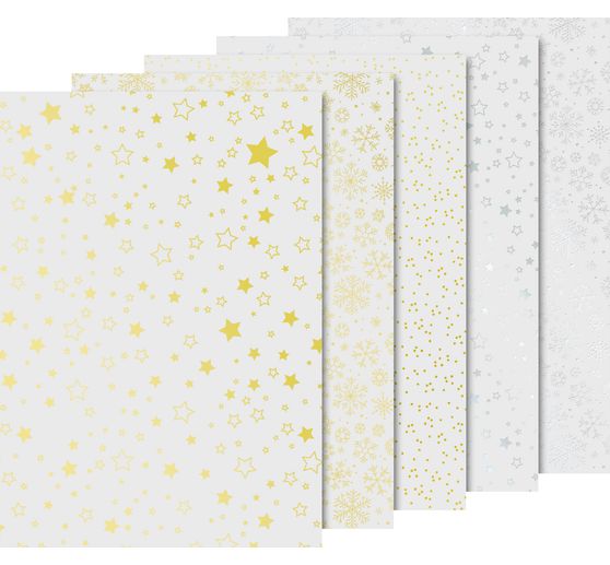 Vellum paper-set "Christmas" gold/silver