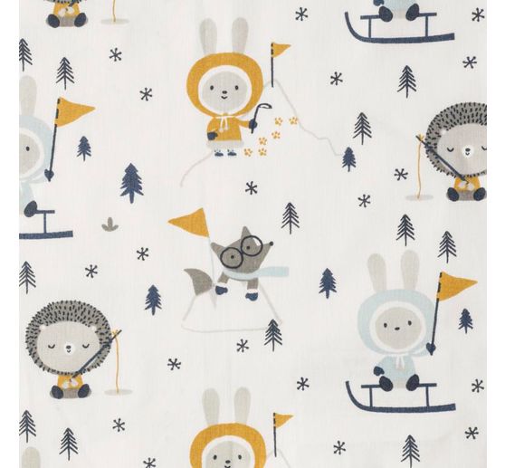 Tissu coton au mètre « Skimo »