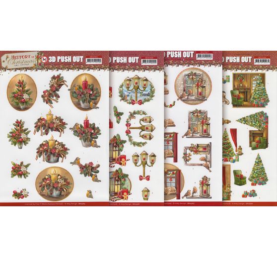 Set de motifs 3D pré-estampés « History of Christmas » 