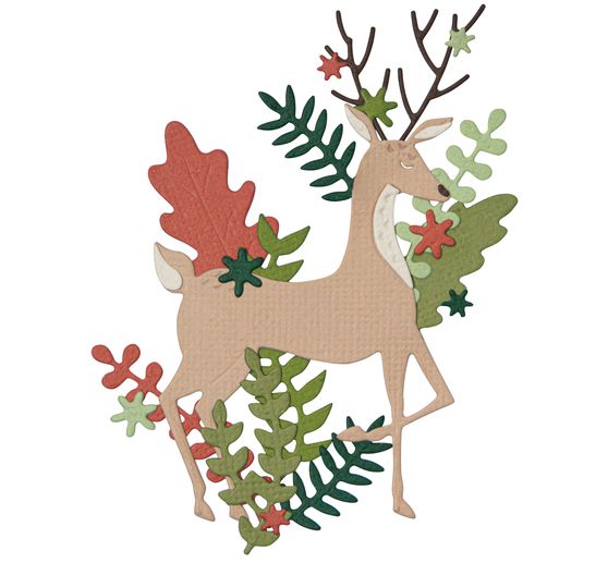 Gabarit d’estampe Sizzix Thinlits « Christmas Deer »