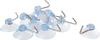 Suction cup with metal hook, 10pcs.