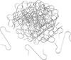 Crochets de suspension pour boules, 50 pc.