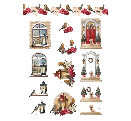 Livret de motifs3D pré-estampés « Christmas Village » 