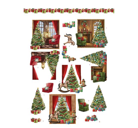 Livret de motifs3D pré-estampés « Christmas Village » 