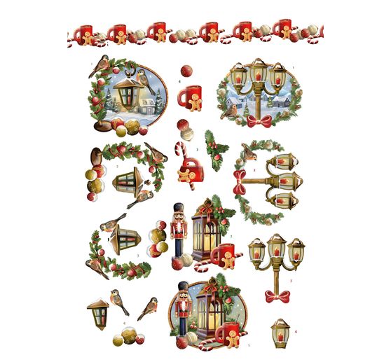 Livret de motifs3D pré-estampés « Christmas Village » 