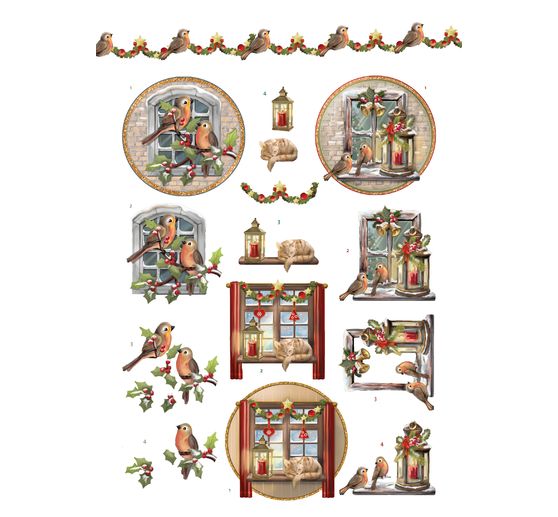 Livret de motifs3D pré-estampés « Christmas Village » 