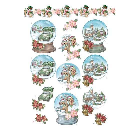 Livret de motifs3D pré-estampés « Christmas Village » 