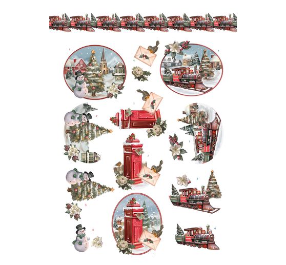 Livret de motifs3D pré-estampés « Christmas Village » 