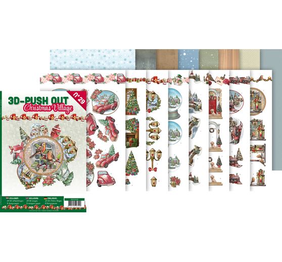 Livret de motifs3D pré-estampés « Christmas Village » 