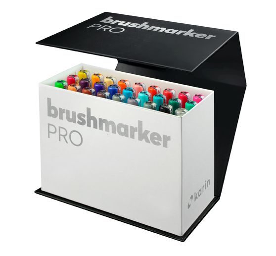 Brushmarker PRO Karin Mini Box – set 26 couleurs + blender 