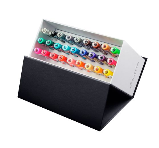 Brushmarker PRO Karin Mini Box – set 26 couleurs + blender 