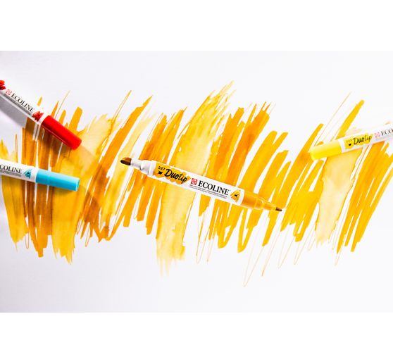 Feutres Duotip Talens Ecoline « Set couleurs primaires »