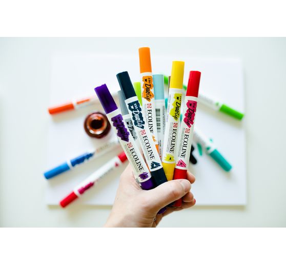 Feutres Duotip Talens Ecoline « Set de base »