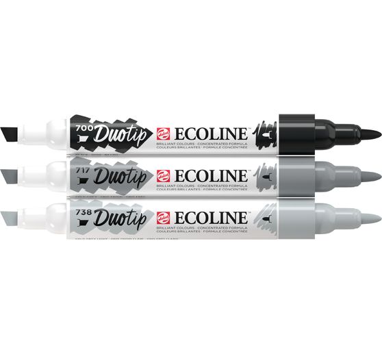 Talens Ecoline Duotip "Black-Gray set"