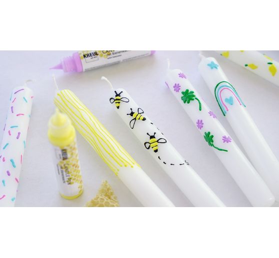 KREUL Candle Pen "Bee Happy", set of 6
