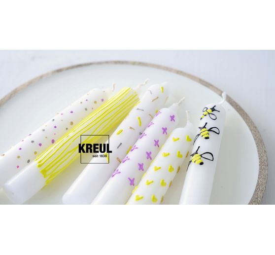 KREUL Candle Pen "Bee Happy", set of 6