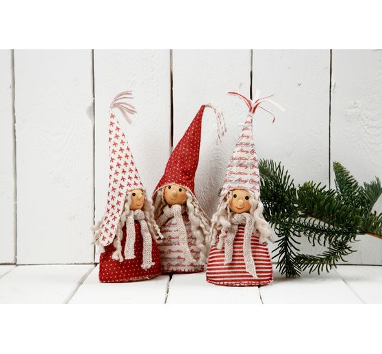 Set de fils à broder « Tons rouges », 6 pc.