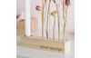 Wooden stand for dried flowers and stick candle