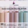 Feuilles de pliage « Duo-Color », tons poudrés 