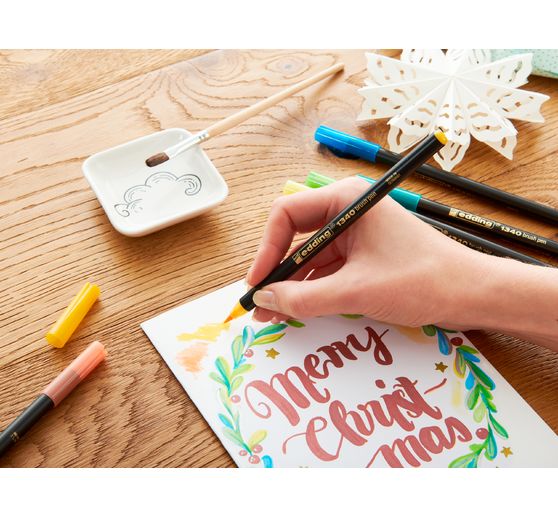 edding 1340 Brush pen "Xmas - Metallic"