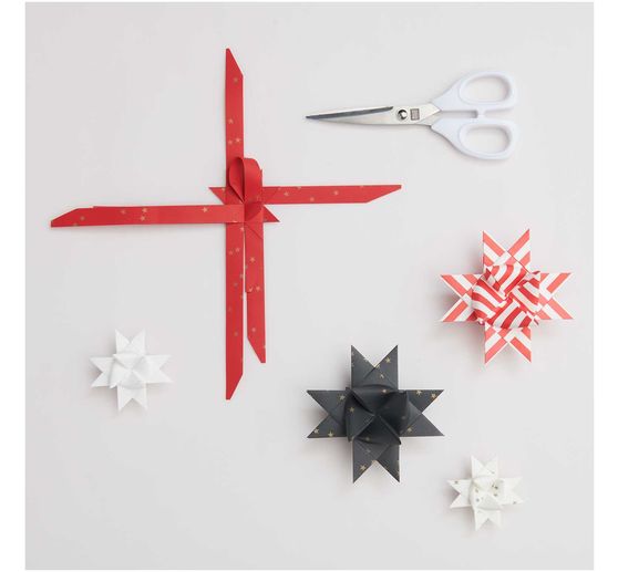 Paper strips "Stripes", Red/White