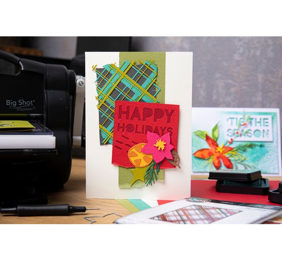 Gabarit d'estampe Sizzix Thinlits « Modern Festive by Tim Holtz » 