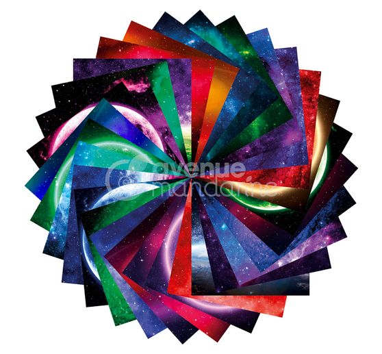Folding paper assortment "Space"