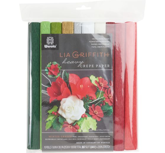 Papier crépon de fleuriste Lia Griffith « Winter Garden »