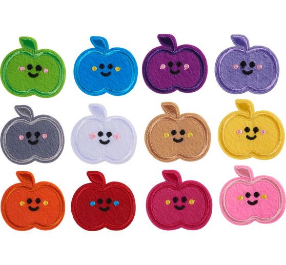 VBS Iron-on applications "Apples", 120 pieces