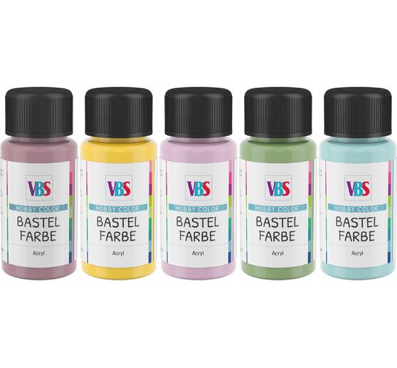 Set de peintures acryliques VBS « Pastel poetry » 