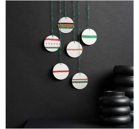 Set de rubans Rico Design « Lucky dip », Rouge-Vert