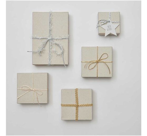 Set de rubans Rico Design « Lucky dip », Or-Argent