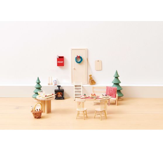 Cheminée miniature lumineuse Rico Design