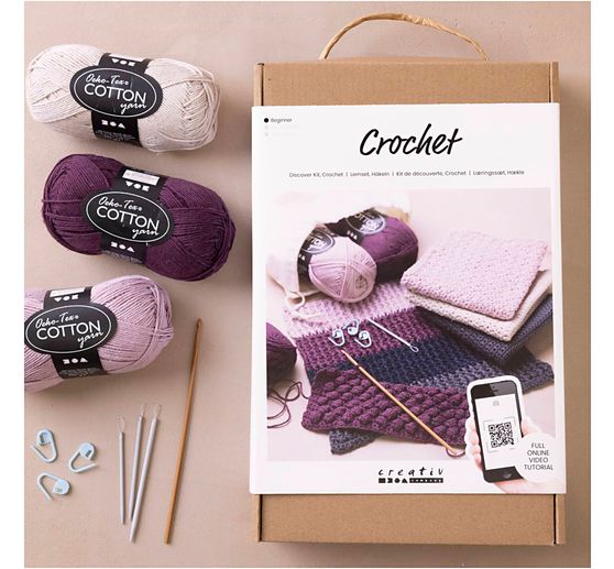 Learning set crocheting "Tea towels" 