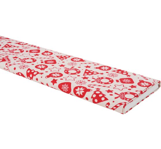Tissu imprimé aspect lin au mètre « Timeless »