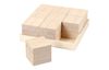 Wooden cubes, 9 pieces
