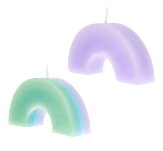 Moule à bougie en silicone « Arc-en-ciel »
