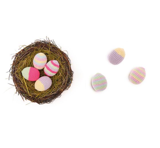 Kit de crochet Rico Design Ricorumi « Œufs de Pâques pastel »