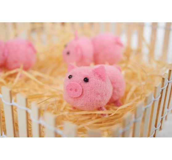 Cochon en fil chenille VBS