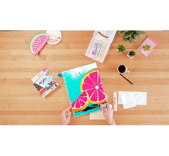Marqueur acrylique double pointe 3D edding 5400, ép. trait 2-3 mm + 5-10 mm