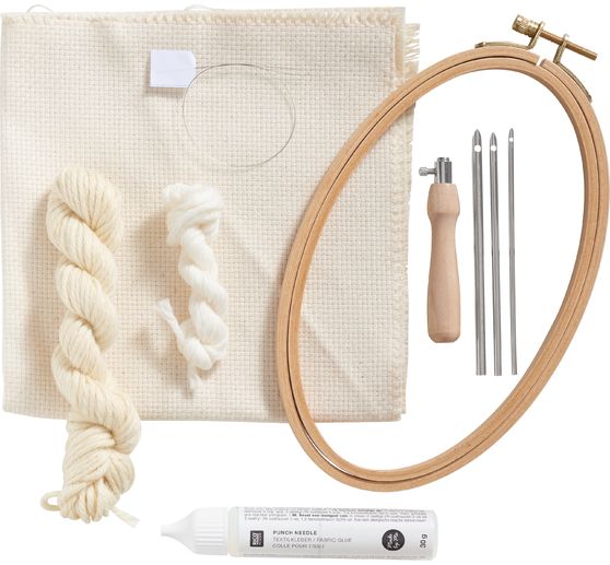 Kit punch needle Rico Design « Herbe de la pampa » 