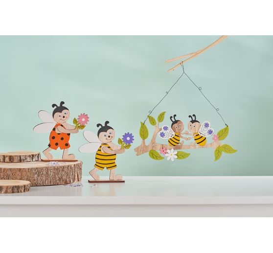 Déco à suspendre bois VBS « Messagers du printemps »