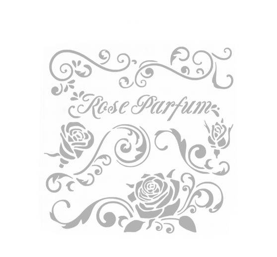 Pochoir « Rose Parfum »