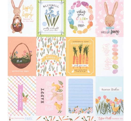 Set de papier scrapbooking VBS « Happy Easter »