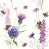 Serviette « Bourdons et fleurs »