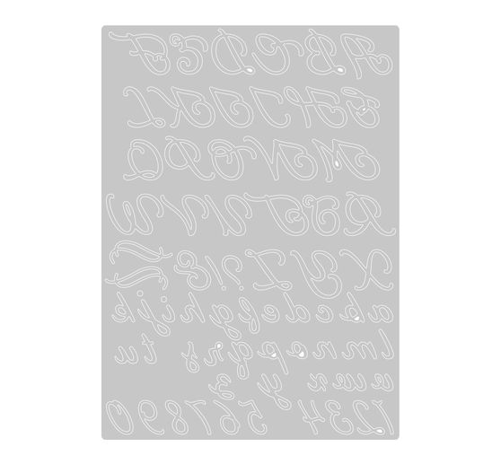 Gabarit d’estampe Sizzix Thinlits « Scripted Alphabet »