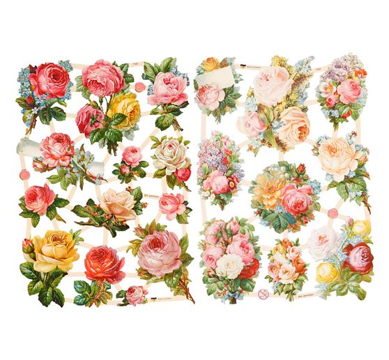 Motifs estampés vintage « Roses »