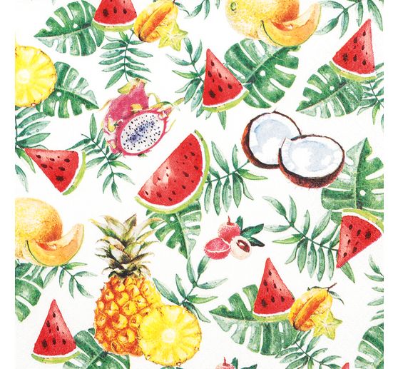 Serviette « Fruits exotiques »