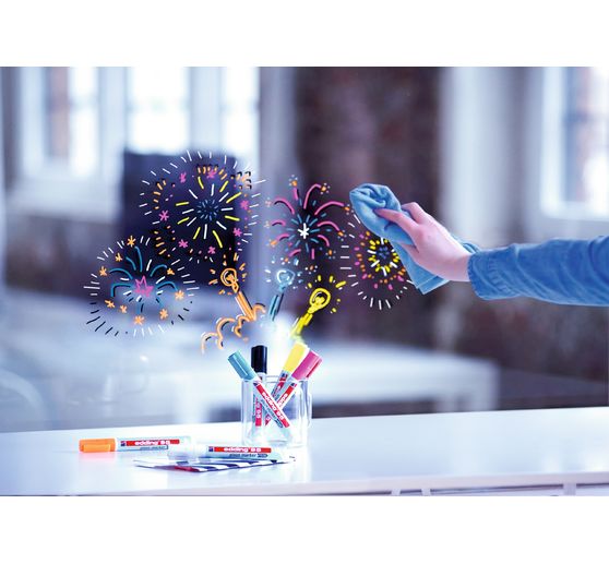 Set de marqueurs pour verre edding 95